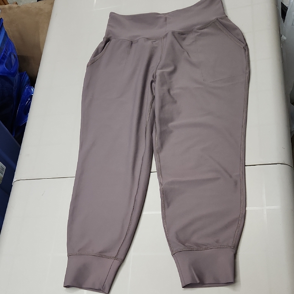 Women's High-Waisted Mauve Pants
